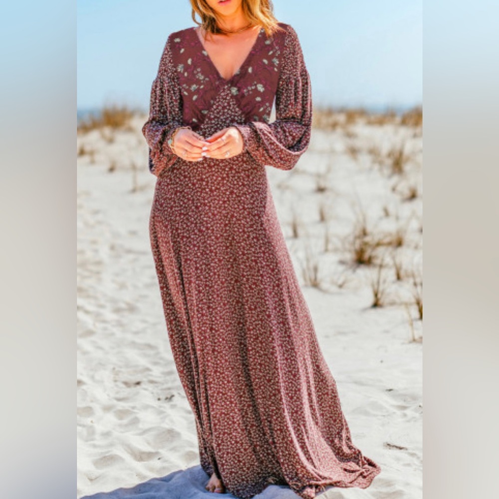 Gold Dust Woman Maxi Dress